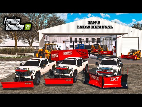 BUILDING "AWESOME" $2,999,999 SNOW-PLOWING BUSINESS! (NEW BOSS PLOW) | FS25