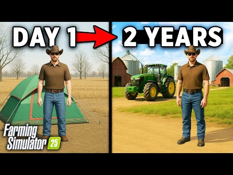 Can I Build a Farming Empire from Nothing? "Rags to Riches" CHALLENGE! Farming Simulator 25