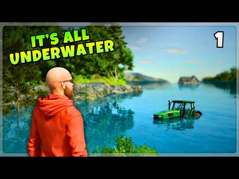 Can I Save A Completely Flooded Map? | FS25 Submerged Sanctuary Challenge Ep 1