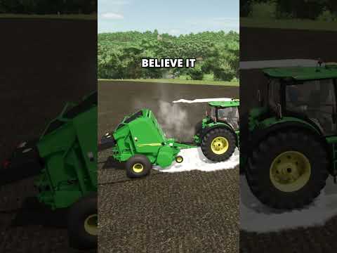 Can you bale snow in Winter in Farming Simulator 25? | Experiment no 83 in FS25