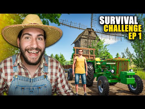 Ξεκινάω φάρμα με 0€ | Farming Simulator 25 – Survival Challenge | Episode 1
