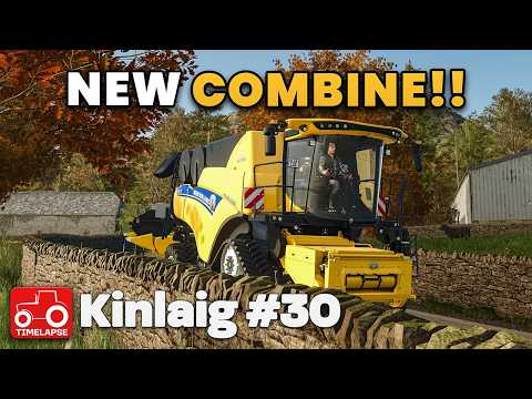 COMBINE UPGRADE!! Kinlaig FS25 Timelapse Farming Simulator 25 Ep 30
