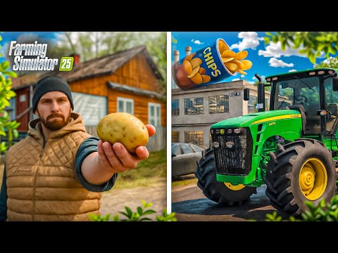Я провёл 13 ЛЕТ В ДЕРЕВНЕ начиная с 1 КАРТОШКОЙ в FARMING SIMULATOR 25