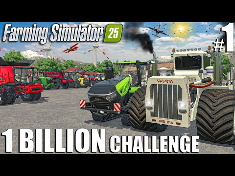 DAY 1 of Earning $1 BILLION 💵 in Farming Simulator 25 – THE NEW ADVENTURE!