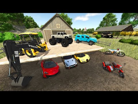 Digging Out Secret Cars from Abandoned Ranch | Farming Simulator 25
