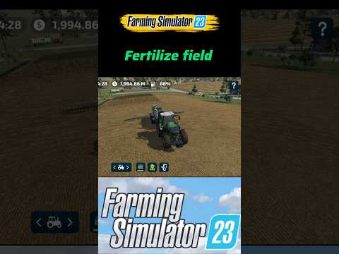 Fertilize field on Farming Simulator 23 🚜 #farming #fs22 #fs25