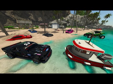 Finding Hidden Racecars on Abandoned Island | Farming Simulator 25