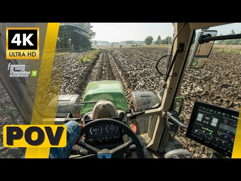 FS25 POV ULTRA Realistic Graphics | Fendt Plowing | ReShade Gameplay Cab View