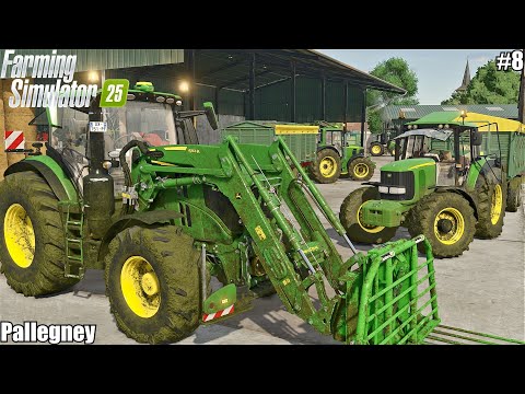HARVESTING SILAGE, LEVELING BUNKER SILO AND FEEDING ANIMALS | Pallegney | 8