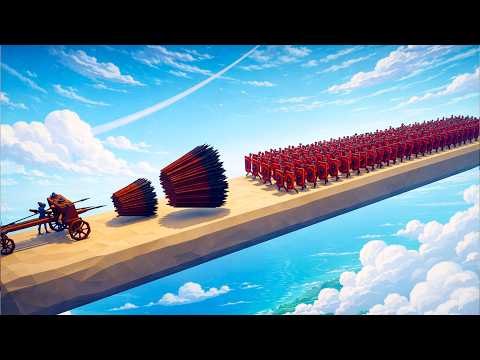 165 SHIELD BEARERS vs EVERY GOD ARCHER (Sky Bridge Map) – Totally Accurate Battle Simulator TABS
