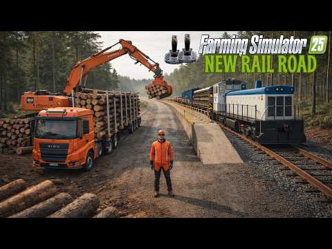 Clearing the Forest Was Just the Beginning… Now the Train Station is Ready 🚂 | FS25