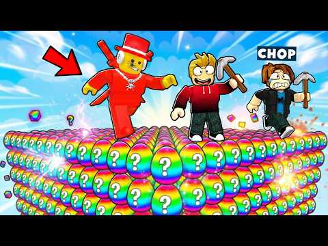 ROBLOX CHOP AND FROSTY PLAY GRAB A LUCK EGG AND RUN