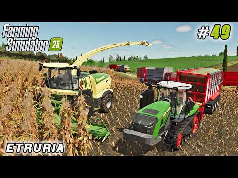 We Cleared the Trench and Started Silage Operation | Farming simulator 25 | Etruria Farm | ep #49