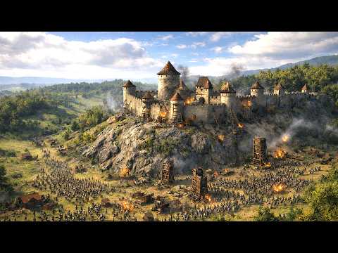 Hill CASTLE Under Attack – Manor Lords Gameplay (The MOST Realistic Medieval City Builder Game)