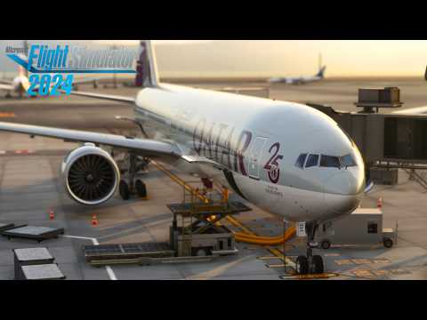 Qatar B777-300ER: Doha – Bengaluru | Flight Simulator Full Flight | MSFS 2024 RTX 4090