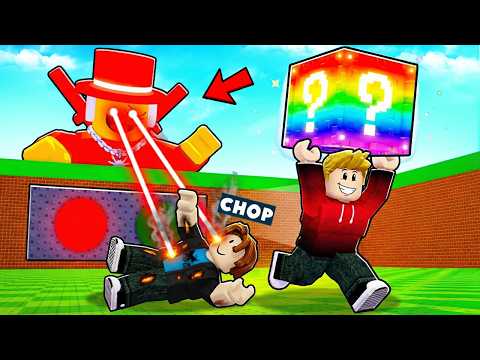 ROBLOX CHOP AND FROSTY PLAY RED LIGHT GREEN LIGHT LUCKY BLOCK