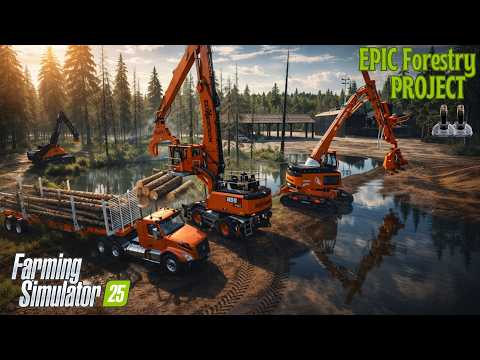 I SAVED My FLOODED Forestry Yard… Now It’s a MEGA Base 💰🌲 | FS25 Sitka