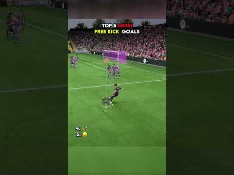 TOP 5 MESSI FREE KICK GOALS 🐐 #shorts #fc26