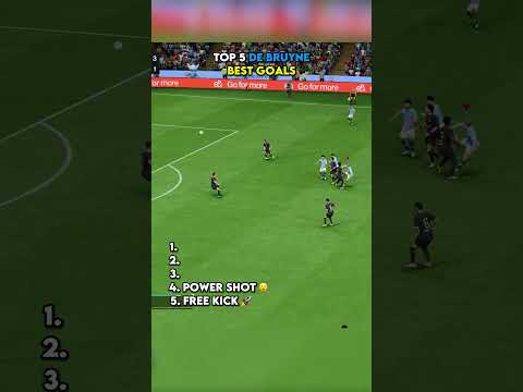 TOP 5 DE BRUYNE BEST GOALS 🚀 #shorts #fc26