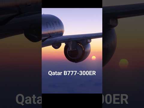 Qatar B777-300ER Doha Take-Off #MSFS #Boeing #FlightSimulator