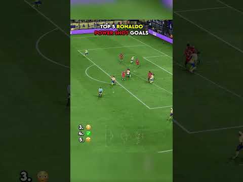 TOP 5 RONALDO POWER SHOT GOALS 🏆 #shorts #fc26