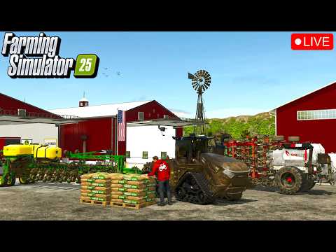 🔴LIVE | Big Time Planting on Judith Plains | Farming Simulator 25
