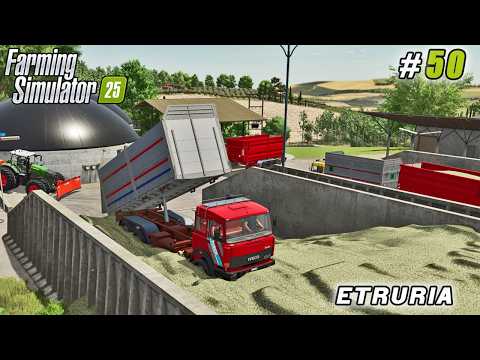 How We Compacted 1.8 Million Liters in Silage Operation | Farming simulator 25 | Etruria Farm | #50