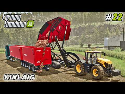 This Trailer Setup Made Harvesting Beets Faster | Farming simulator 25 | Kinlaig Farm | Timelapse#22