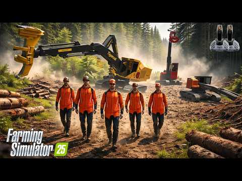 We Cleared an ENTIRE Forest to Build Our FIRST Farming Field 🌲🚜 | Viking Crew FS25