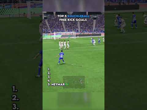 TOP 5 KNUCKLEBALL FREE KICK GOALS | Part 3 🎯#shorts #fc26