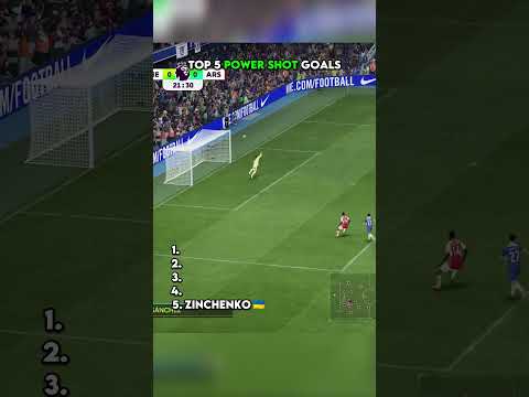 TOP 5 POWER SHOT GOALS | Part 7 🚀#shorts #fc26