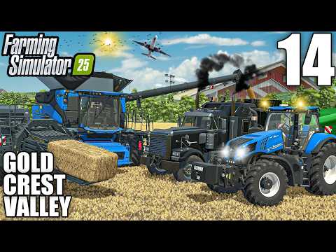 Cutting 350.000L of WHEAT /w The BEAST Harvester | Gold Crest Valley 3.0 |#14 | Farming Simulator 25