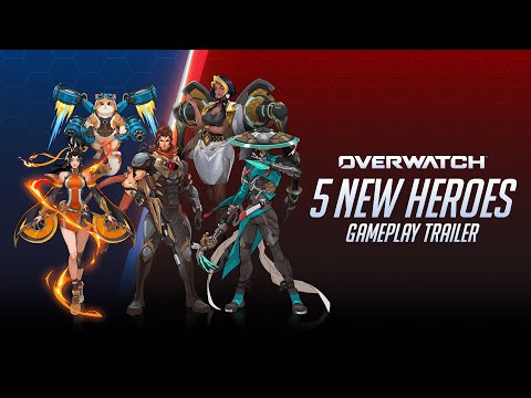 5 New Heroes Gameplay Trailer | Season 1: Conquest | Overwatch