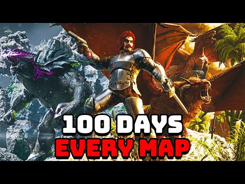 I Spent 100 Days Beating Every Map in ARK Survival Evolved
