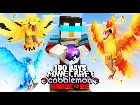 I Survived 100 Days in One Block Cobblemon!