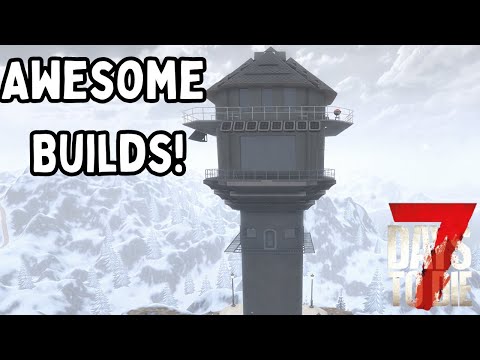 Amazing Player Bases in 7 Days To Die: Watchtowers, Shops, and Even A Dinosaur!