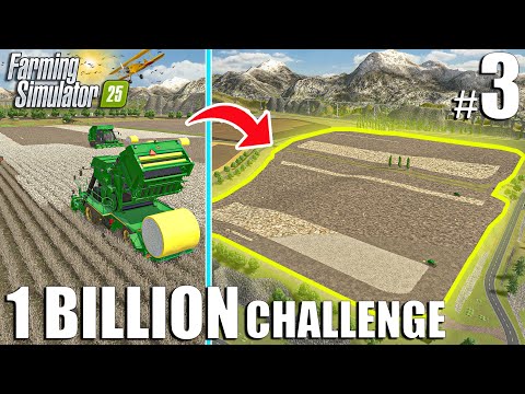DAY 3 of Earning $1 BILLION 💵 in Farming Simulator 25 – MADE $2 MILLION w/ THIS HARVEST!