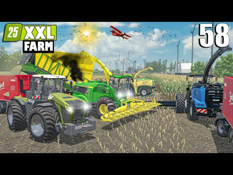 BIG MAIZE SILAGE Harvest OPERATION for 1000 COWS | The XXL FARM | Farming Simulator 25
