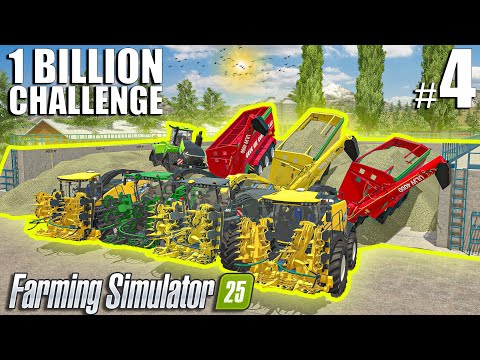 6.000.000l Corn Silage Operation w/ 4 Harvesters | $1 BILLION 💵 in Farming Simulator 25