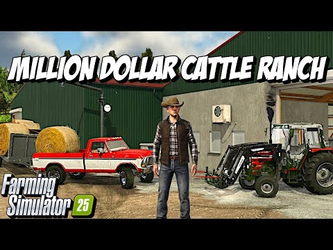 Building a Million Dollar Cattle Ranch Supercut 2 | Farming Simulator 25