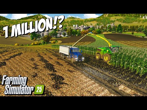 This MASSIVE Corn Harvest Completely Surprised Me | Farming Simulator 25