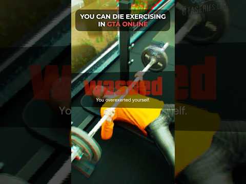 You can get WASTED from working out in GTA Online #shorts