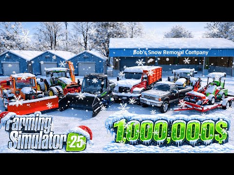 I Created a $1,000,000 Snow Business in Farming Simulator 25!