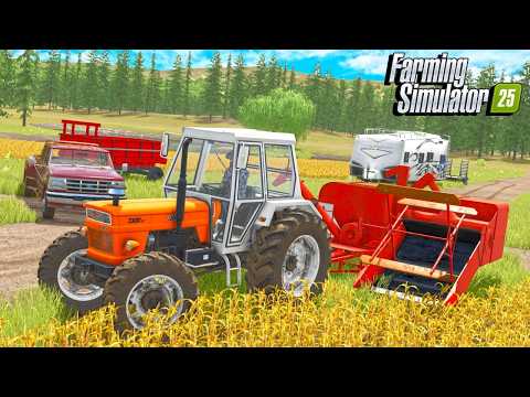 I Harvest With The OLDEST Harvester? | Farming Simulator 25