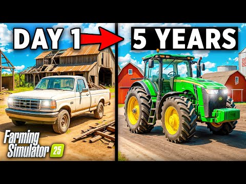 I spent 1825 DAY rebuilding my family farm! Here's What Happened! Farming Simulator 25