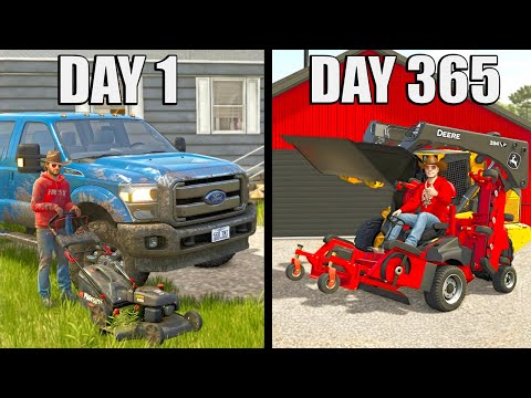 I SPENT 365 DAYS BUILDING A LANDSCAPING BUSINESS WITH $0 AND A TRUCK – (SURVIVAL BUSINESS SERIES 2)