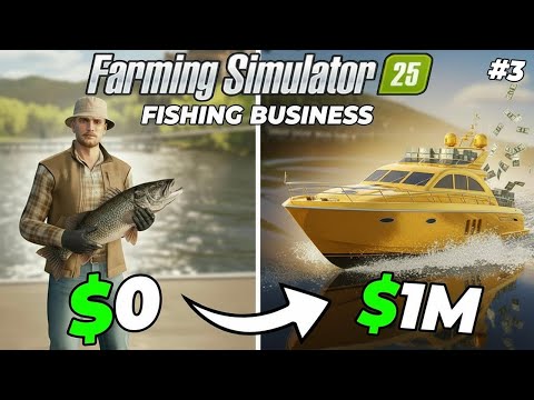 I spent 5 YEARS making FISHING EMPIRE with $0 on NEW MAP! (Full Film) – Farming Simulator 25