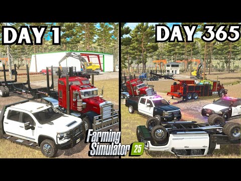 I Start A Logging Company In 1 Year? | Farming Simulator 25