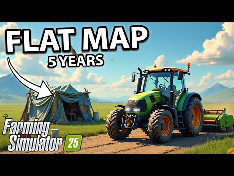 I survived 5 years on the Flat Map with $0! (Full Film) – Farming Simulator 25