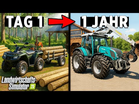 Ich habe eine HOLZERNTEFIRMA auf dem Familienbauernhof gegründet! Landwirtschafts-Simulator 25